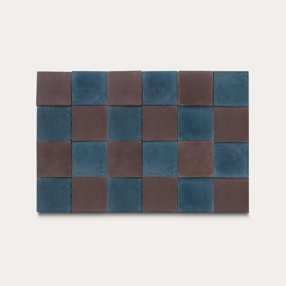 Retazos • Chocolate / Alerce • 10x10 cm