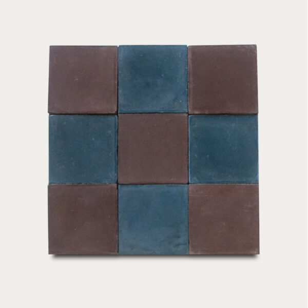 10x10 Retazos L61 L11 2 Chocolate Y Alerce Fondo Gris