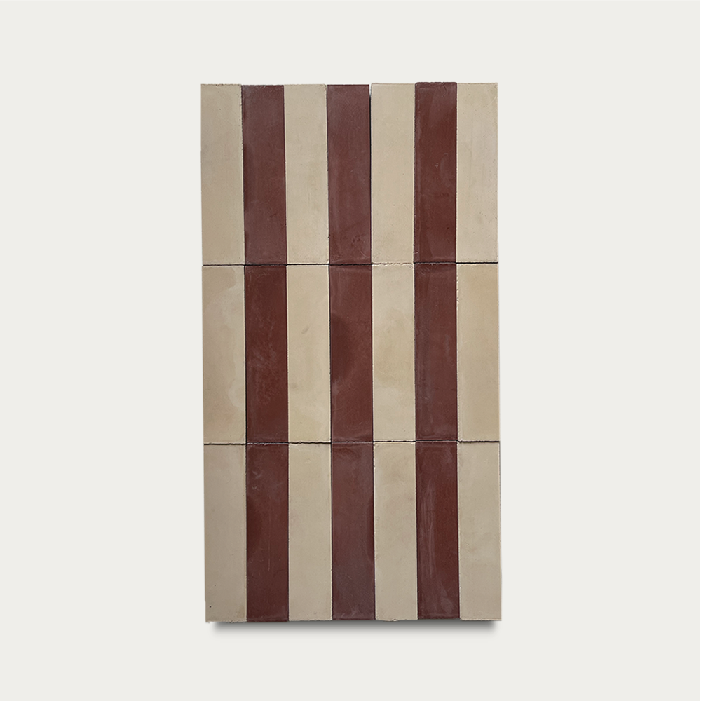 Bambú • Trigo / Bordó • 7x30 cm