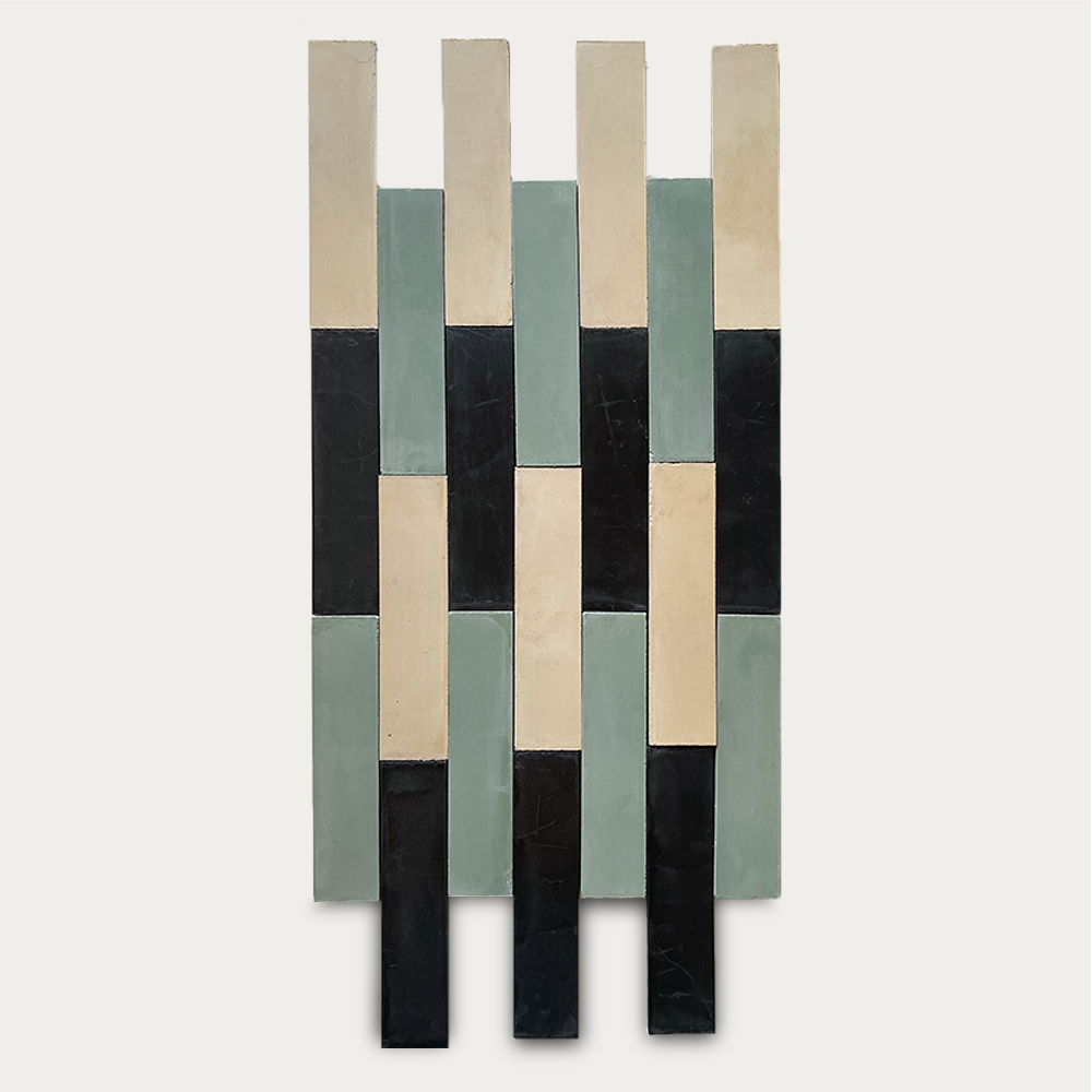 Bambú • Eucalipto / Negro / Trigo • 7x30 cm