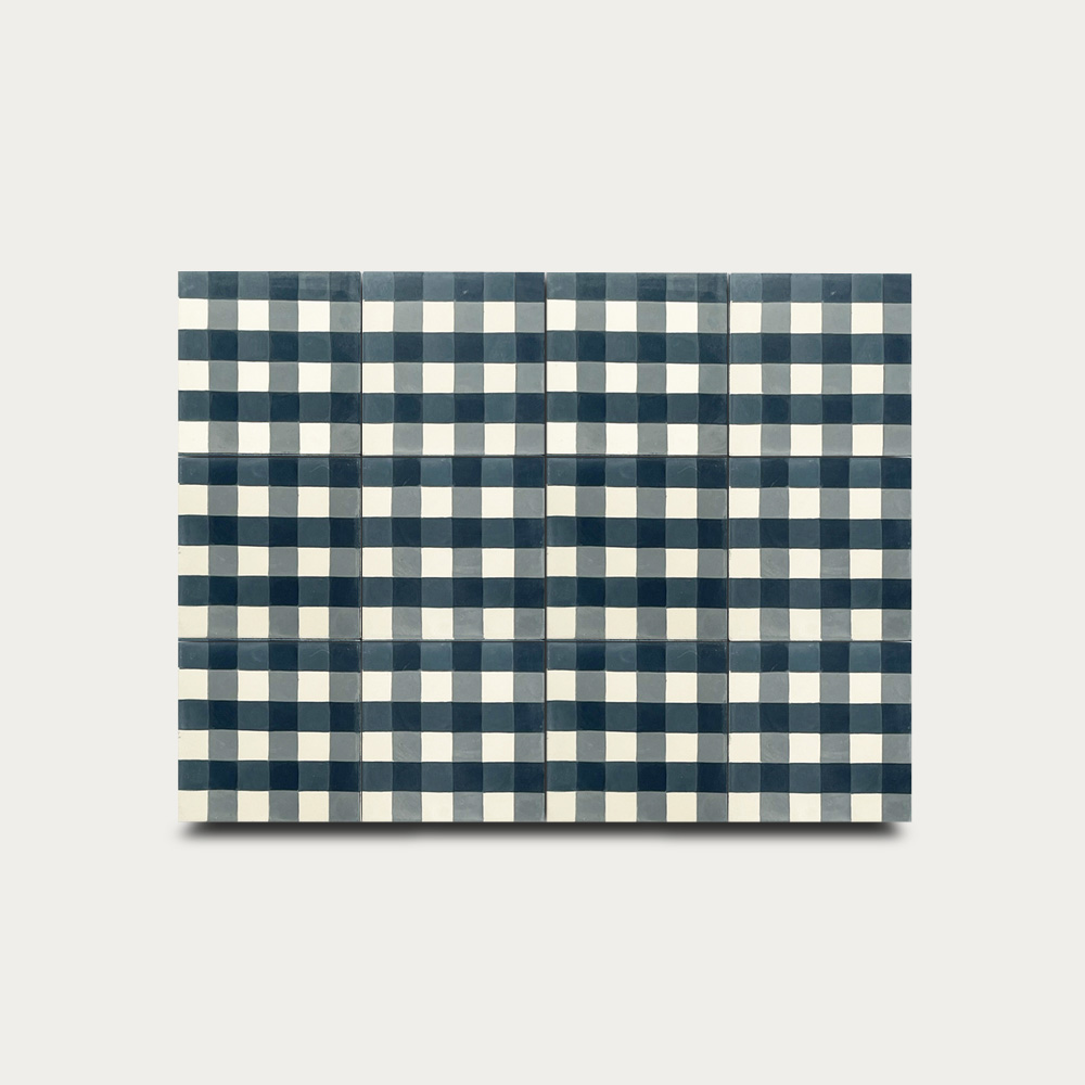 Damas • Azul jean • 20x20 cm