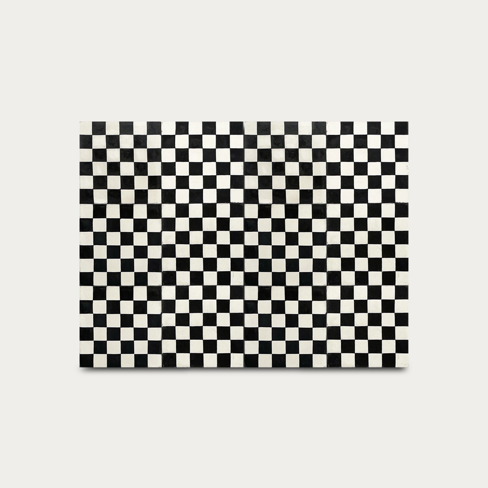 Damas • Negro • 20x20 cm