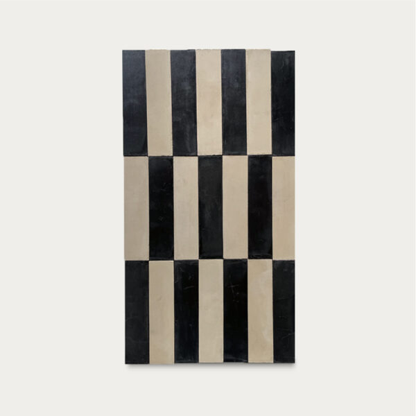 Bambu 7x30 Crudo Arena Negro Fondo Gris