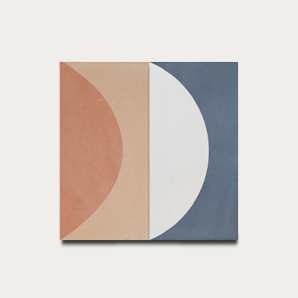 Luneto Azul Jean Terracota Salmón Natural 2 Fondo Gris