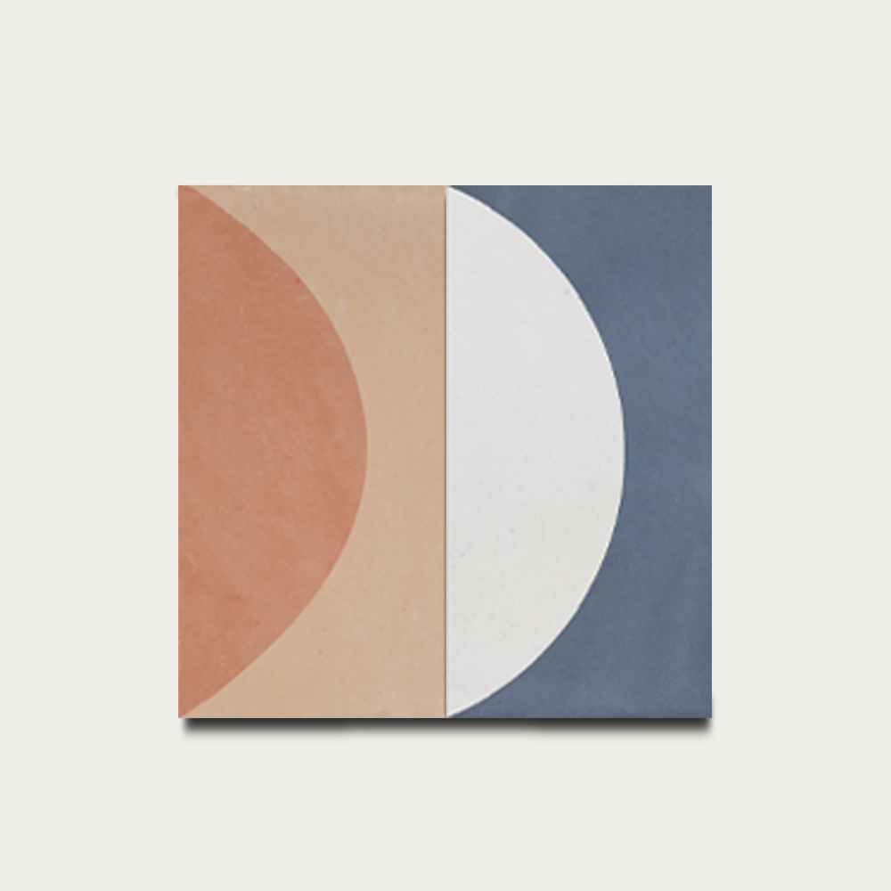 Luneto Azul Jean Terracota Salmón Natural 2 Fondo Gris