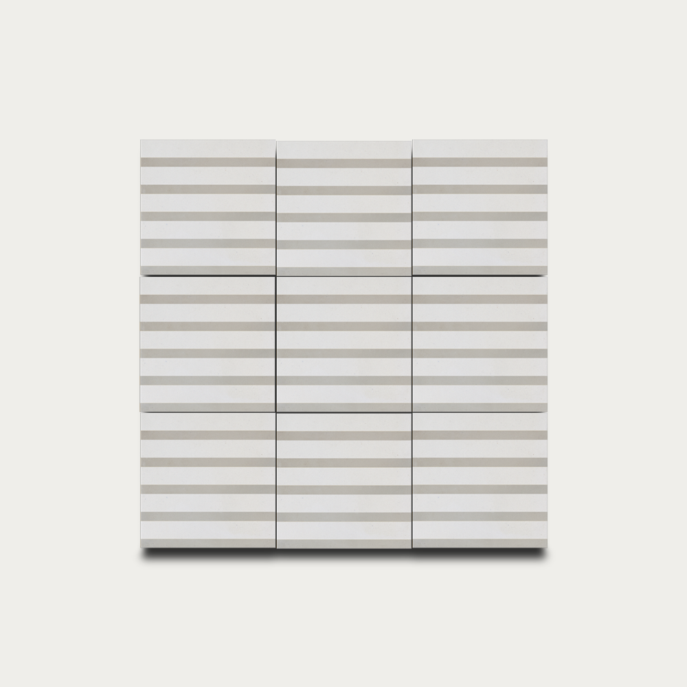 Rayas • Crudo arena • 20x20 cm