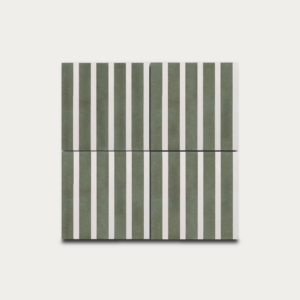Rayas •Verde medio • 20x20 cm