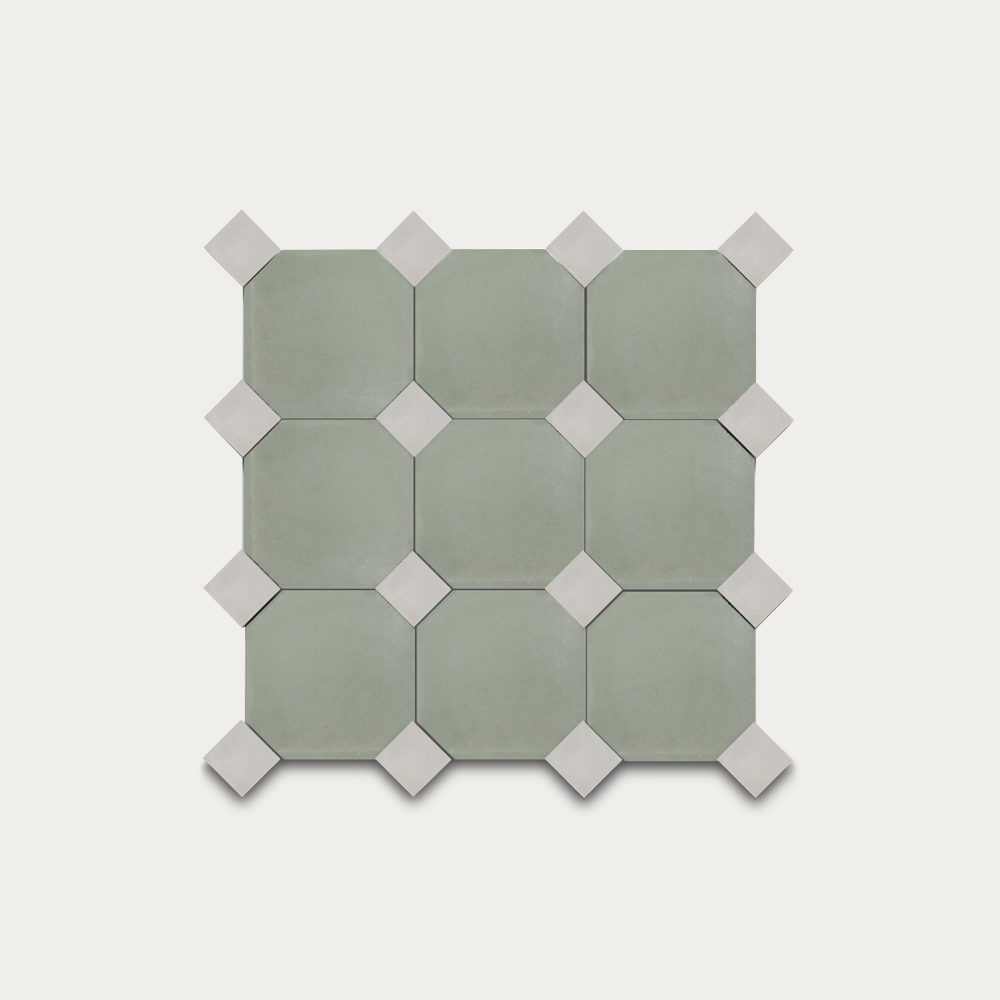 Sion 16 • Eucalipto / Natural • 16x16 cm