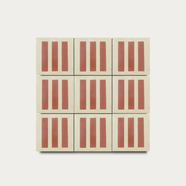 Terceto Trigo Terracota 2 Fondo Gris